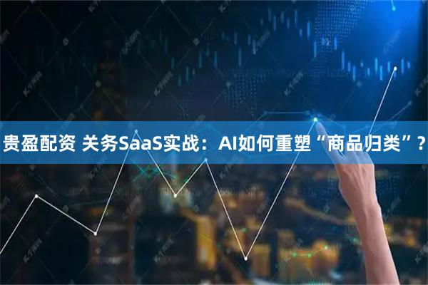贵盈配资 关务SaaS实战：AI如何重塑“商品归类”？